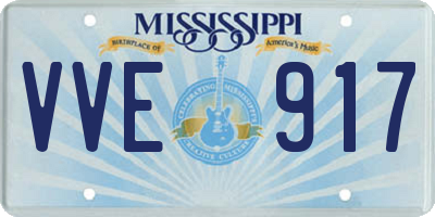 MS license plate VVE917