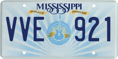 MS license plate VVE921