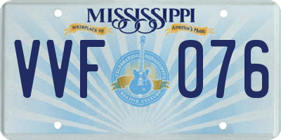 MS license plate VVF076