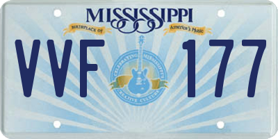 MS license plate VVF177