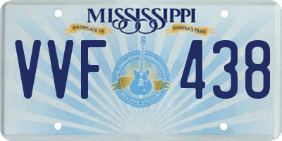 MS license plate VVF438