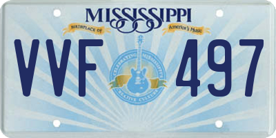 MS license plate VVF497