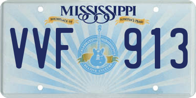 MS license plate VVF913