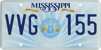 MS license plate VVG155