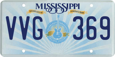 MS license plate VVG369