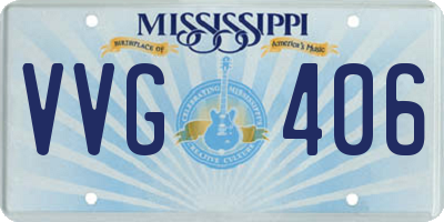 MS license plate VVG406