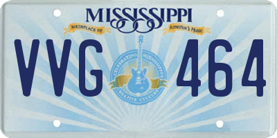 MS license plate VVG464