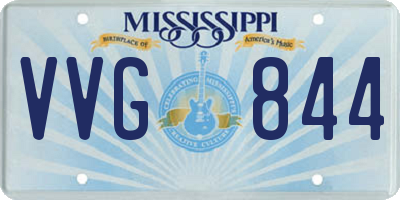 MS license plate VVG844