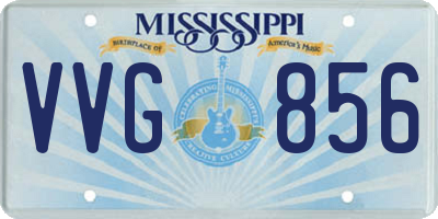 MS license plate VVG856