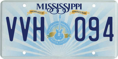 MS license plate VVH094