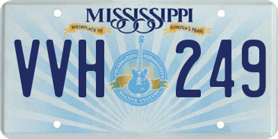 MS license plate VVH249