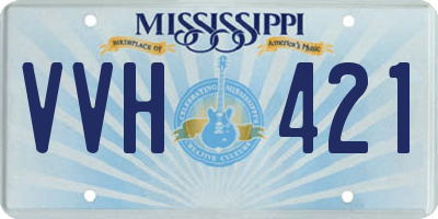 MS license plate VVH421