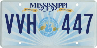 MS license plate VVH447