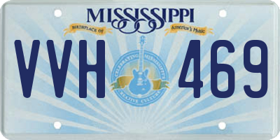 MS license plate VVH469