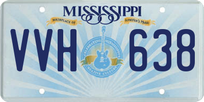 MS license plate VVH638