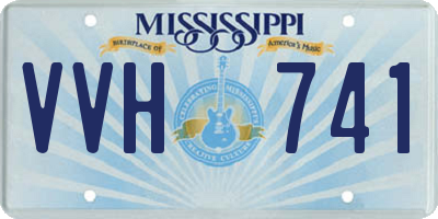 MS license plate VVH741
