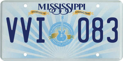 MS license plate VVI083