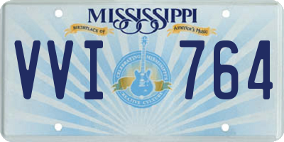 MS license plate VVI764