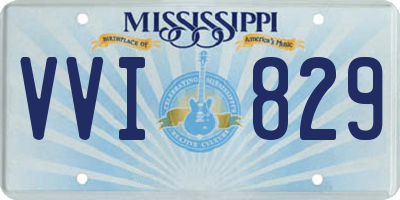 MS license plate VVI829