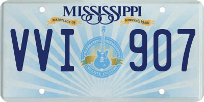 MS license plate VVI907
