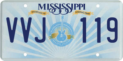 MS license plate VVJ119
