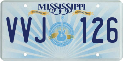 MS license plate VVJ126