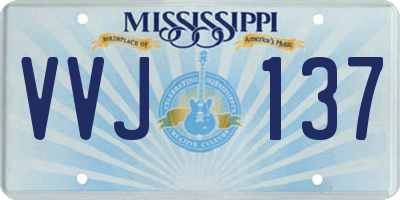 MS license plate VVJ137