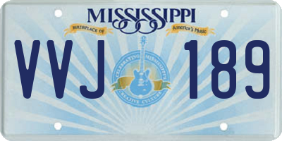 MS license plate VVJ189
