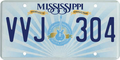 MS license plate VVJ304