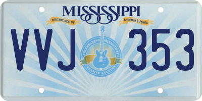 MS license plate VVJ353