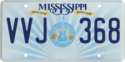 MS license plate VVJ368