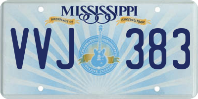 MS license plate VVJ383