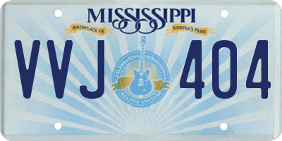 MS license plate VVJ404