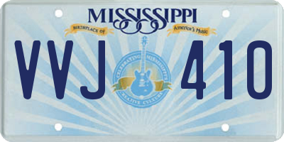 MS license plate VVJ410