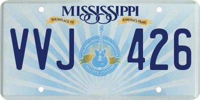 MS license plate VVJ426