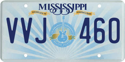 MS license plate VVJ460