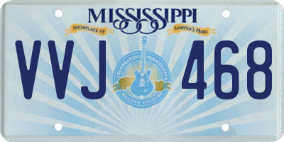 MS license plate VVJ468