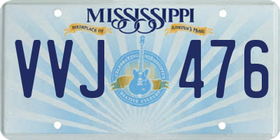 MS license plate VVJ476