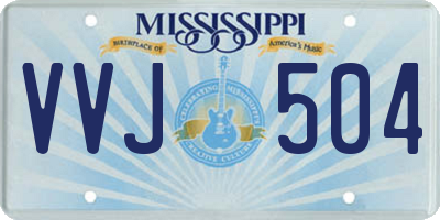 MS license plate VVJ504