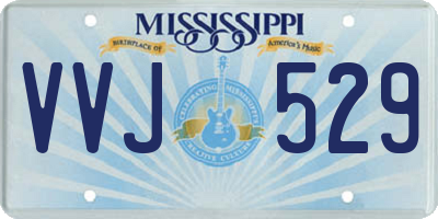 MS license plate VVJ529