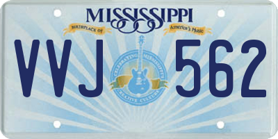 MS license plate VVJ562