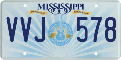 MS license plate VVJ578