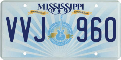 MS license plate VVJ960