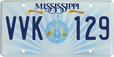 MS license plate VVK129