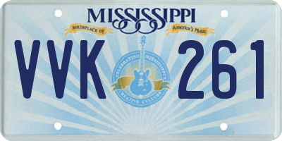 MS license plate VVK261