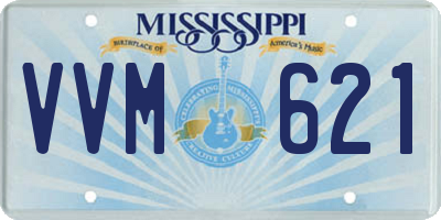 MS license plate VVM621