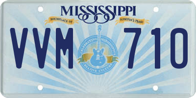MS license plate VVM710