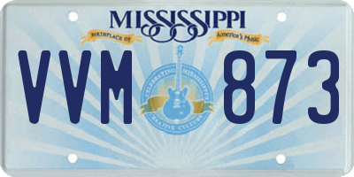 MS license plate VVM873