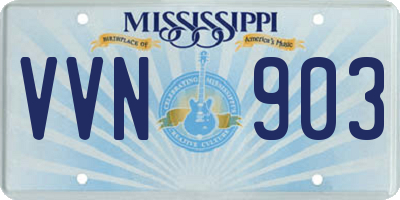 MS license plate VVN903