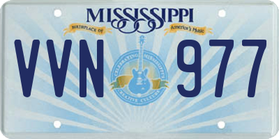 MS license plate VVN977